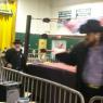 BIG RON PRICE with Mr. WOOD at MWF Wrestling Match 4/26/8