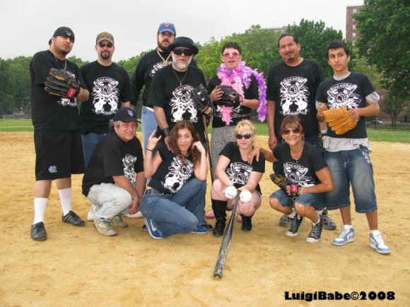 THE ROCKERS:(back) ?,?, BIG RON, Mr.WOOD, JESSE DENTON, ? (front) CRAZY GLENN, EILEEN, TINA, SANDRA