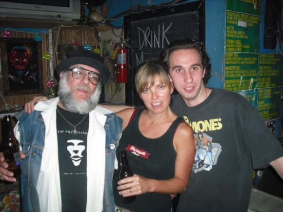 Mr. WOOD, bartender LANI FORD (STARK) and FRANKIE the Kid