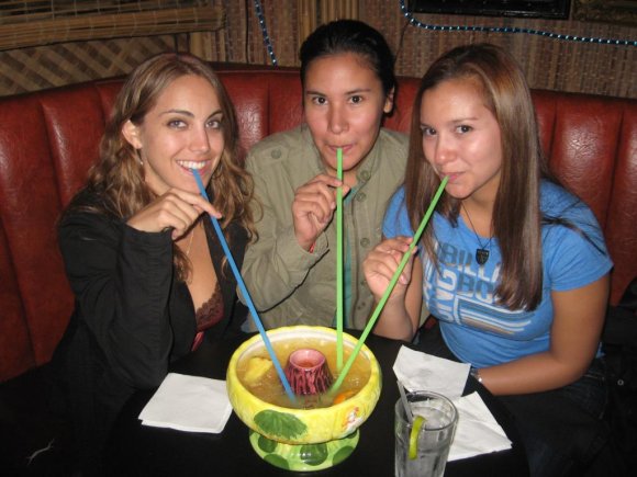 Girls enjoying a Volcano!