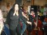 DINA REGINE sings with JOHNNY ANGEL on the upright bass.