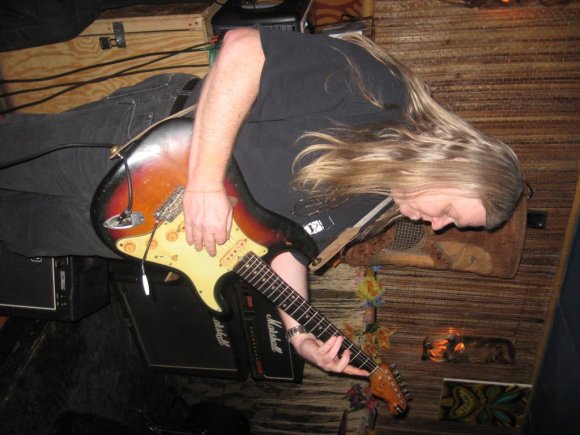 WILD BILL with his original '63 Sunburst Stratocaster.