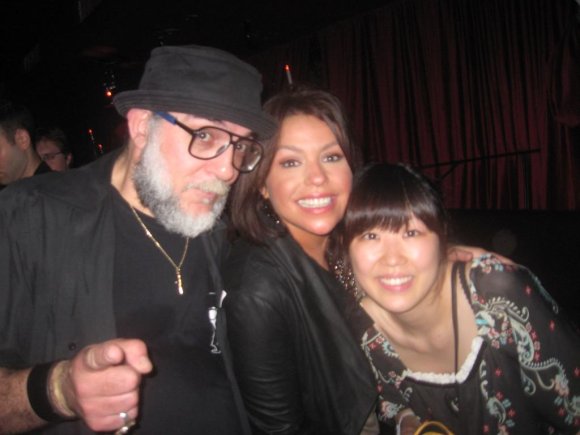 Mr. WOOD with RACHEL and MISA.