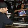 DJ RIK ROCKET, Bartender SHERIE and Owner AARON at the beginning of the night.