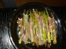 Prosciutto wrapped asparagras by Mr. WOOD