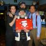 The core of DESTINY SERVICES (2009) with the CHRISTMAS FLAG 2009/FRANKIE the KID, Mr. WOOD, BIG RON PRICE and DENTON.