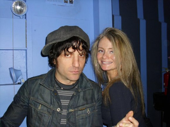 JESSE MALIN (D-GENERATION) was visited in the DJ booth by ? (and may others)!