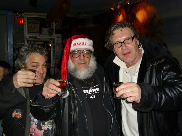 Car #2 (CRAZY GLENN, Mr. WOOD and JOE KELLY) doing a CHRISTMAS toast of JACK DANIELS before headed out!