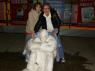 RYAN KELLY and JOE KELLY readjust blanket on Homeless Snowman