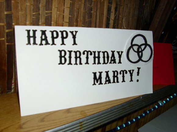 It's MARTY's Birthday Party ! (and ALEX's)