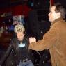 JANIS SHAW (THE CRAYOLAS) dancing with a fan.