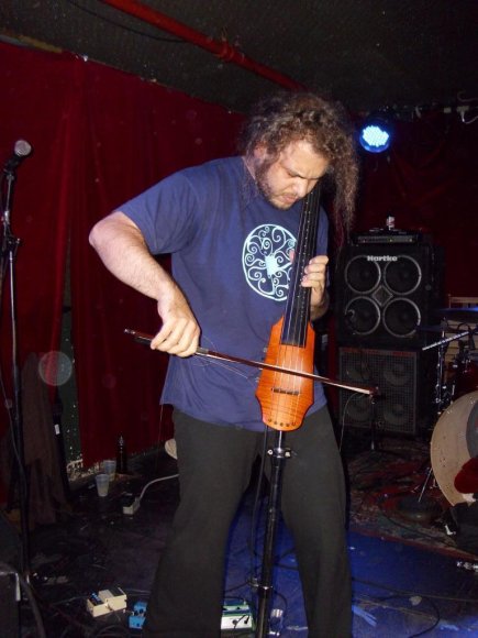 RUBIN attacking his 5 string electric Cello.