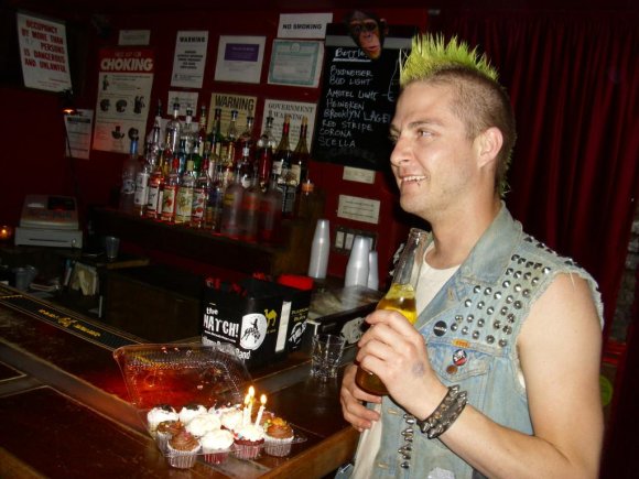 DEREK prepares for his Birthday Cup Cakes.