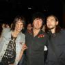 Members of the LOVE PIRATES, GASS WILD and ROB flanking SAMI YAFFA (NEW YORK DOLLS, MAD JUANA, HANOI ROCKS)