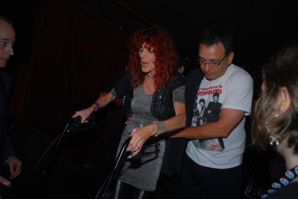 JIMI LALUMIA escorting RUBY from the stage.