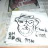 Less than 2 minute napkin drawing of Mr. WOOD by ?