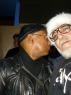 CHUCK "RAVEN" HANCOCK (MURPHY's LAW) whispering sweet nothings to Mr. WOOD!