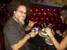 TRISH moves her fingers as TY gets ready to cut the cake!