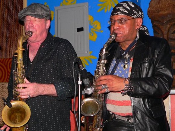 The FRANK WOOD & HIS NYC ALL-STARS BAND's Horn Section!