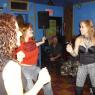 FRANCINE, SEPHANIE and CYNDI dance to the HUDSON DUSTERS!