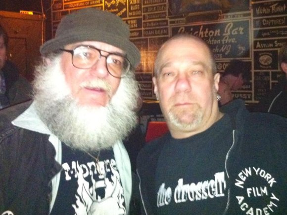 Mr. WOOD and KIPP ELBAUM, the night before at the BRIGHTON BAR for the CYNZ, IVAN JULIAN and INGRID & THE DEFECTORS Show!