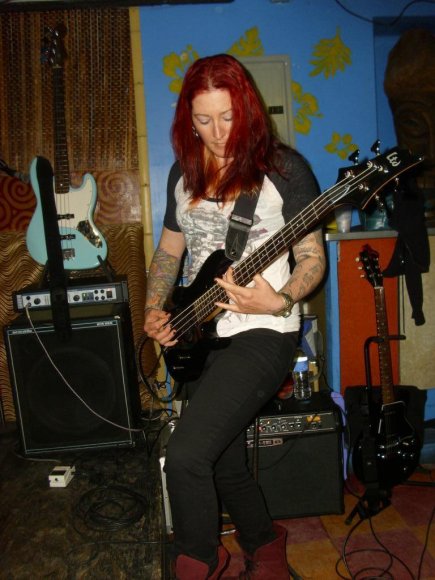 SINSANITY's new bass player, MEGAN!