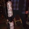 The BARBED WIRE covered BASEBALL BAT/Mic stand!