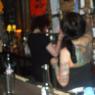 LIZ and SARITA behind the bar!