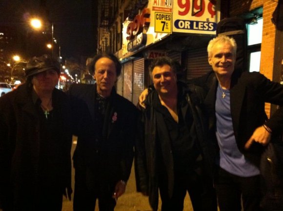 FRANKI, JOHNNY, MATTY and KEVIN hanging outside at OTTO's!