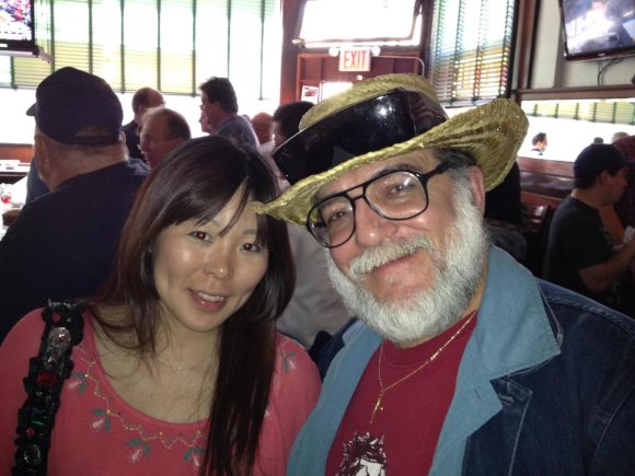 MAKI and Mr. WOOD stopped by at FARRELL's before heading to see ROBERT GORDON at BOWERY ELECTRIC!