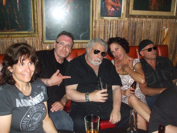 MELISSA, JOEY KELLY (BUDDY LOVE), HCB, CHERYL and PEPPY CASTRO (BLUES MAGOOS)