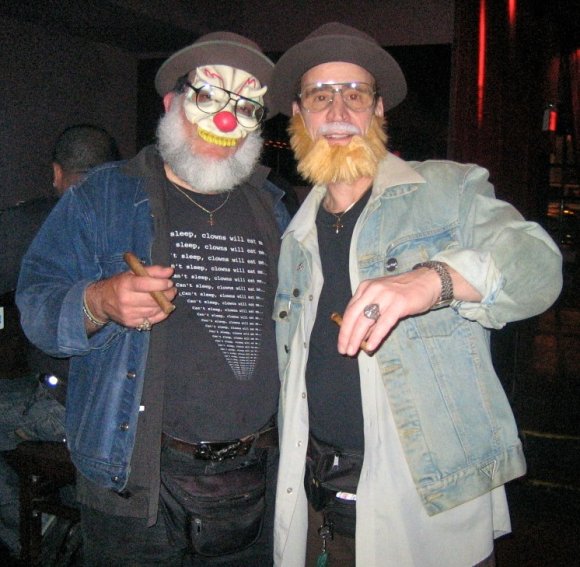 Mr. WOOD and "WOODIE" headed out for a cigar break!