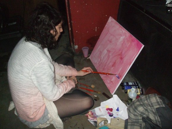 SKYE LIBERACE starts painting WADADA