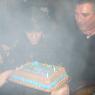 GASS and MATT after successfully blowing out the candles!