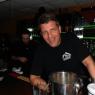 BELLA NAPOLI owner, TONY RUSSO, enjoying the band while Bartender CEASAR works in the background!