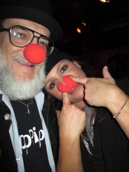 Mr. WOOD and RACHAEL RAY goofing off with their clown noses!