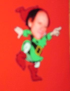 The DJ ROB NITRO Elf from the ALAN RAND KWANNUKUHMAS Flag!