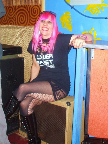 CHELSEA ROSE waiting to hit the stage with her band BITE!