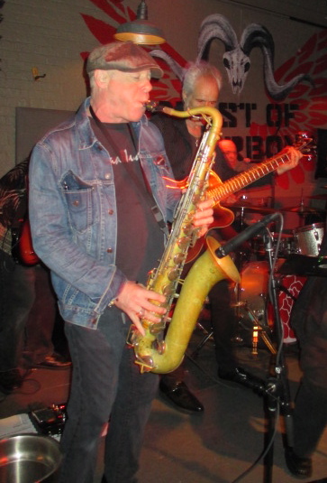 FRANK WOOD & HIS NYC ALL-STARS BAND/DANNY RAY (MAD JUANA, HUDSON DUSTERS and...) with KEVIN SHAW behind him!