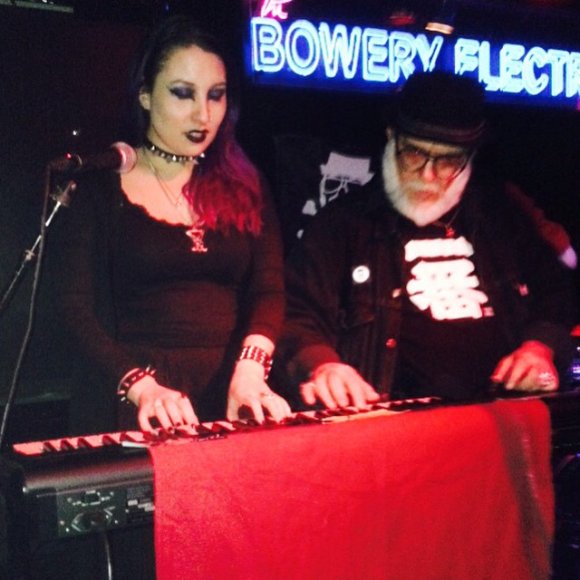 BIANCA and Mr. WOOD testing the keyboard!