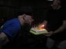 LUNDO blowing out the candles on his Birthday Cake!