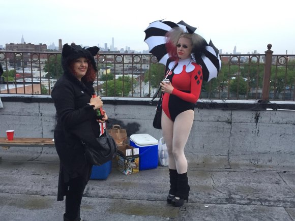 KITTY and ANTOINETTE brave the rain!