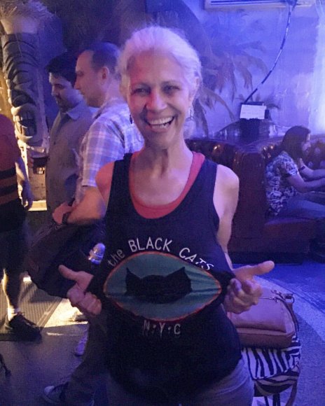 SUSANA GUERRA modeling her BLACK CATS NYC T-Shirt!