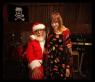 AMANDA FLOWERS sitting on WOODY CLAUS' lap!