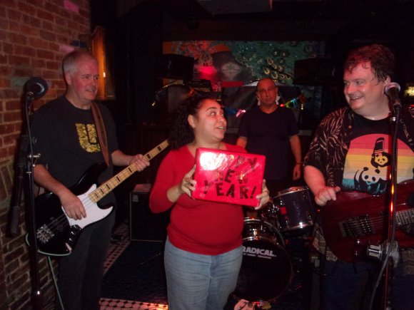 GARY, AL and BRYAN w/Prize winner VENESSA NINA