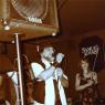 Mr. WOOD introducing ACID RAYZ @ GRAND CENTRAL BAR 4/2/5 with SUSAN MITCHELL looking on.