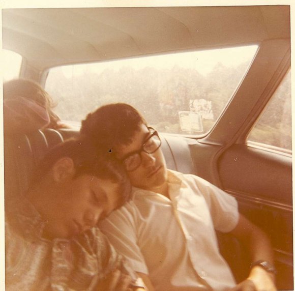 TONY and FRANK on another family summer road trip in 1968.