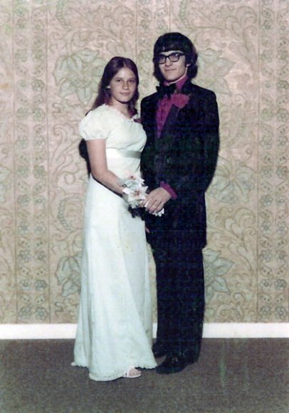 JUNIOR PROM 1972, SHARON and FRANK